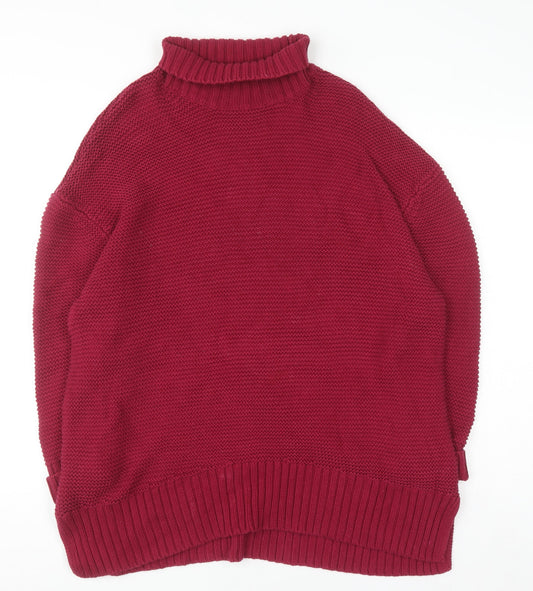 Womens UK Size M French Connection Red Pullover Jumper