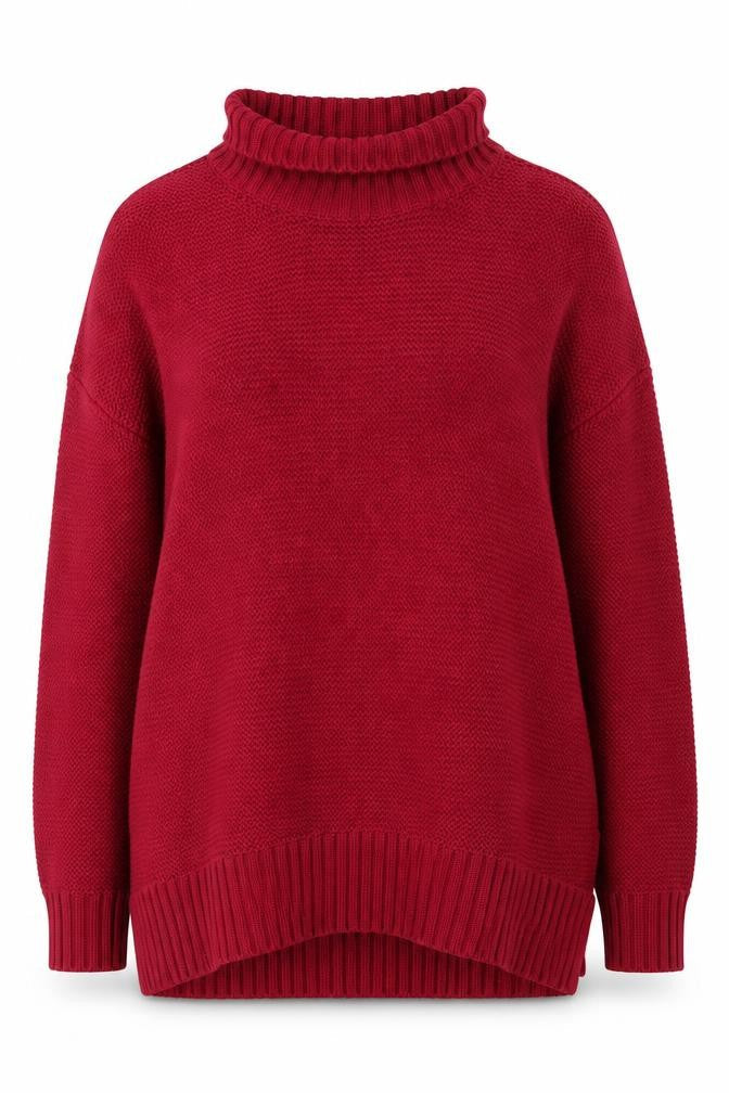 Womens UK Size M French Connection Red Pullover Jumper