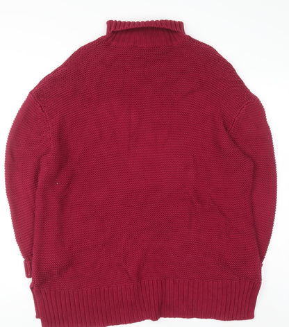 Womens UK Size M French Connection Red Pullover Jumper