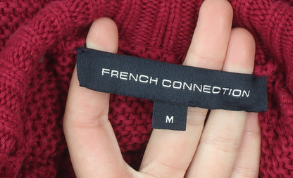 Womens UK Size M French Connection Red Pullover Jumper