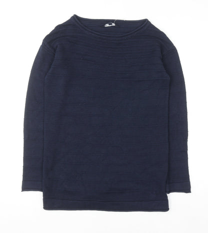 Womens UK Size 6 Crew Clothing Company Blue Pullover Jumper