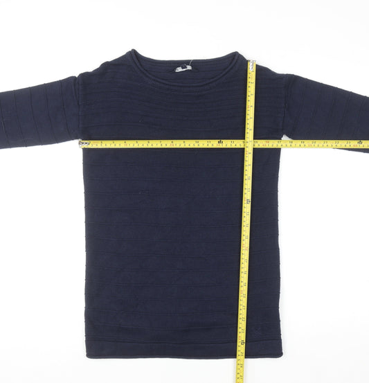 Womens UK Size 6 Crew Clothing Company Blue Pullover Jumper