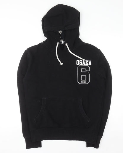 Mens UK Size S Superdry Black Pullover Hoodie