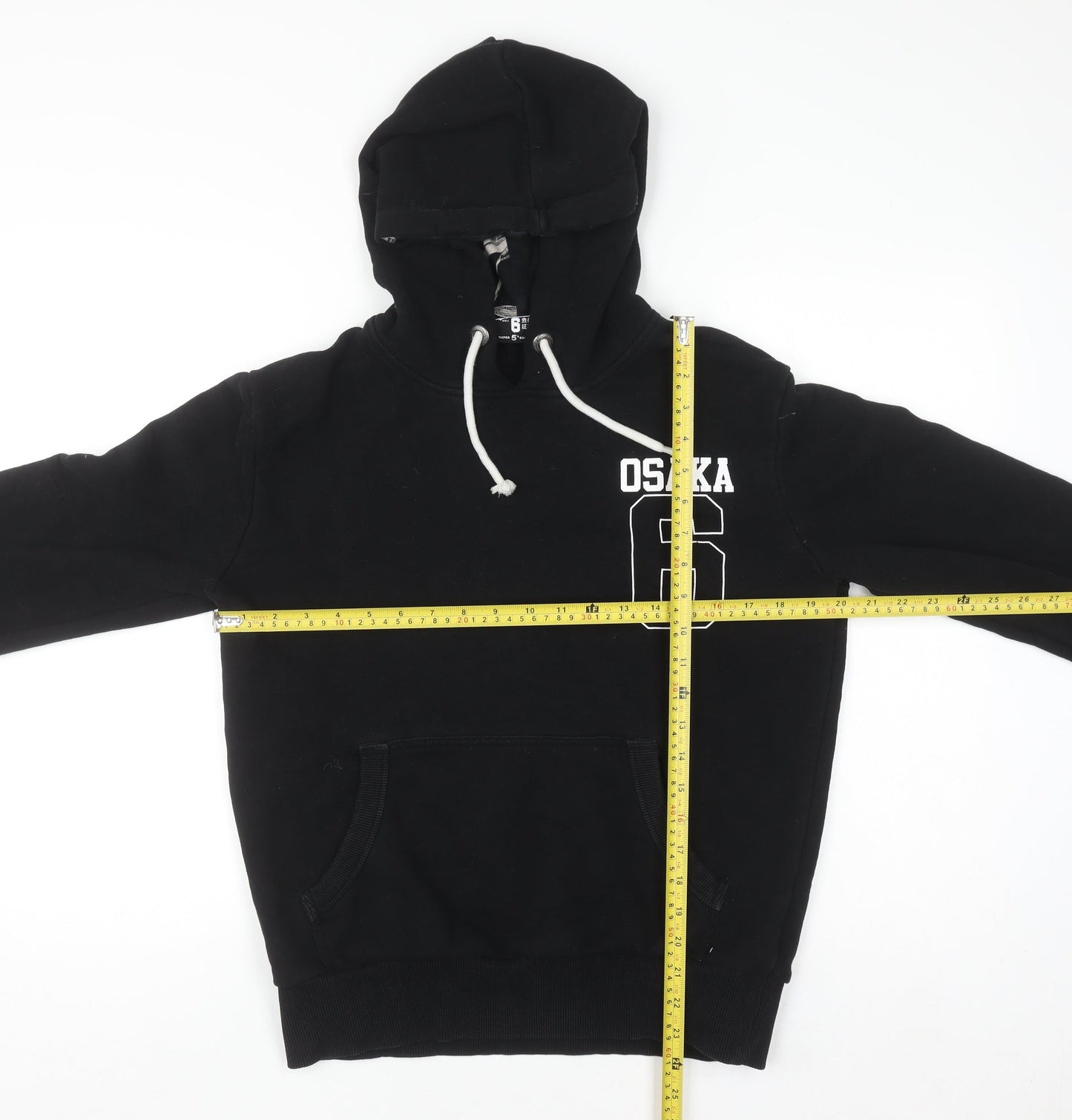 Mens UK Size S Superdry Black Pullover Hoodie