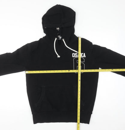Mens UK Size S Superdry Black Pullover Hoodie