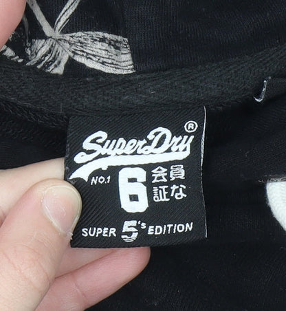 Mens UK Size S Superdry Black Pullover Hoodie