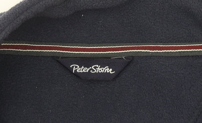 Peter Storm Men's Blue Fleece Full Zip Jacket Size L Outdoor Wear
