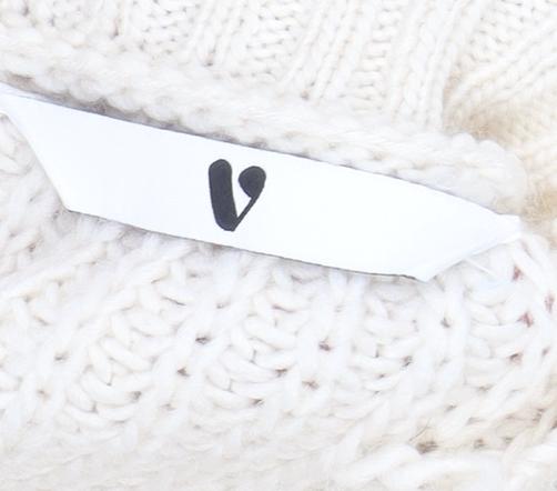 Womens UK Size 10 Very Ivory Cardigan Jumper