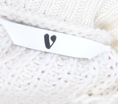 Womens UK Size 10 Very Ivory Cardigan Jumper