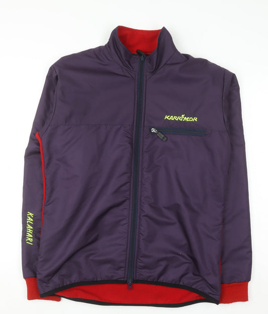Karrimor Men's Purple Soft Shell Fleece Lined Cycling Jacket Size L