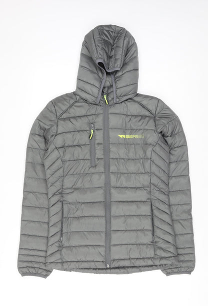 Mens UK Size S Clique Grey Puffer Jacket
