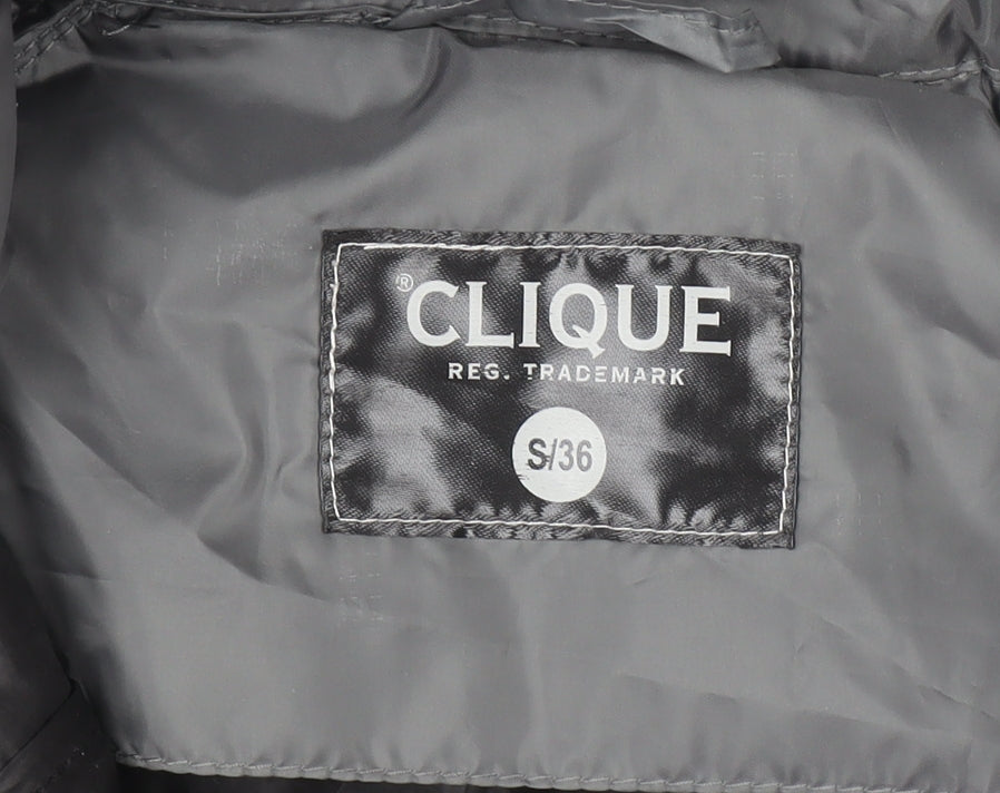 Mens UK Size S Clique Grey Puffer Jacket