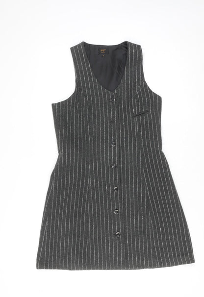 Womens UK Size 2 Pop England Pinafore/Dungaree Dress
