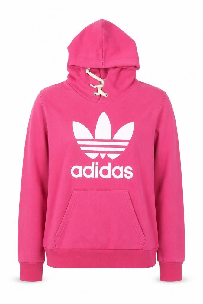Womens UK Size M adidas Pink Pullover Hoodie