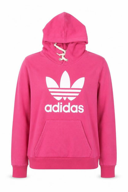 Womens UK Size M adidas Pink Pullover Hoodie