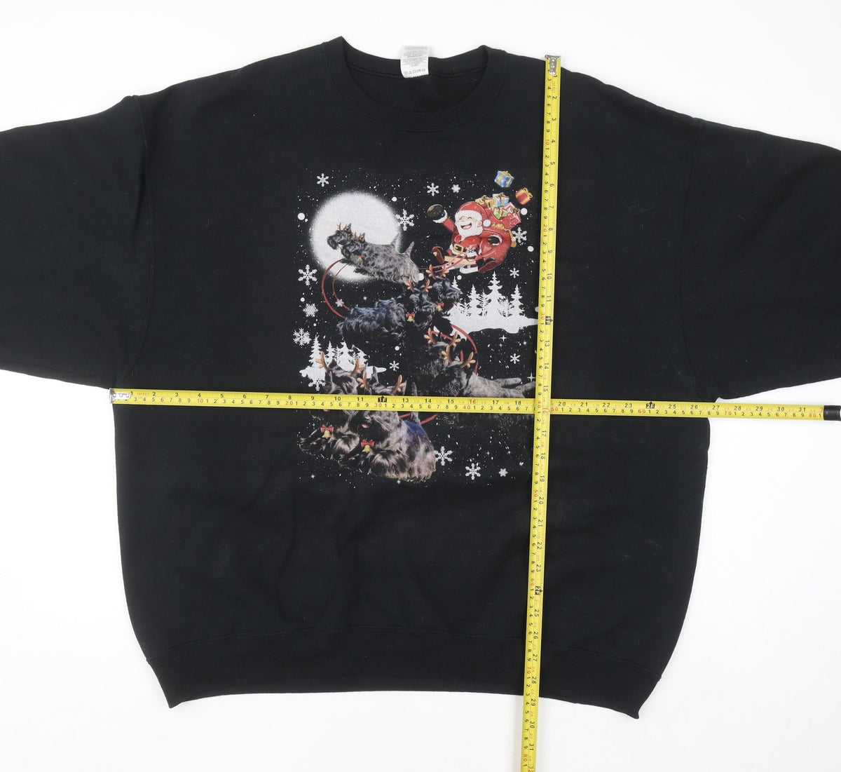 Mens UK Size 2XL JERZEES Black Pullover Sweatshirt
