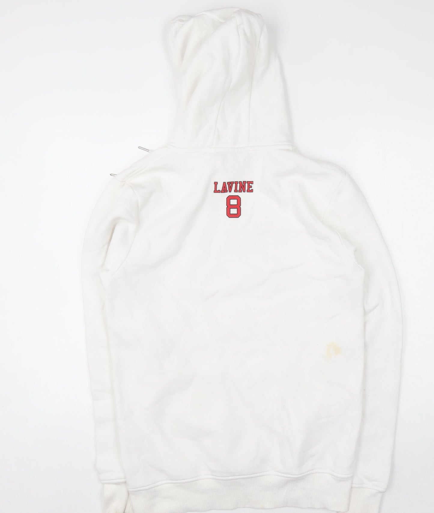 Mens UK Size M Primark White Pullover Hoodie