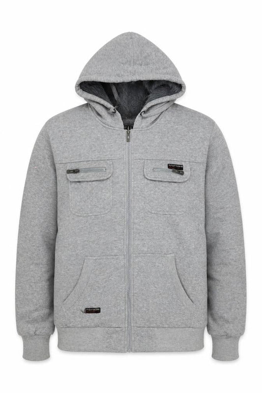 Mens UK Size L Fly Guy Grey WalkingGym & TrainingRunning & Jogging Jacket