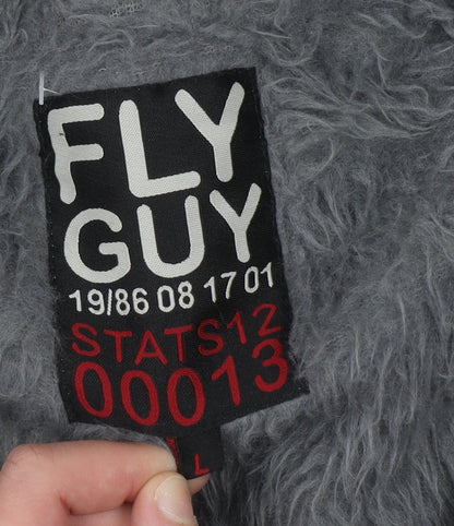 Mens UK Size L Fly Guy Grey WalkingGym & TrainingRunning & Jogging Jacket