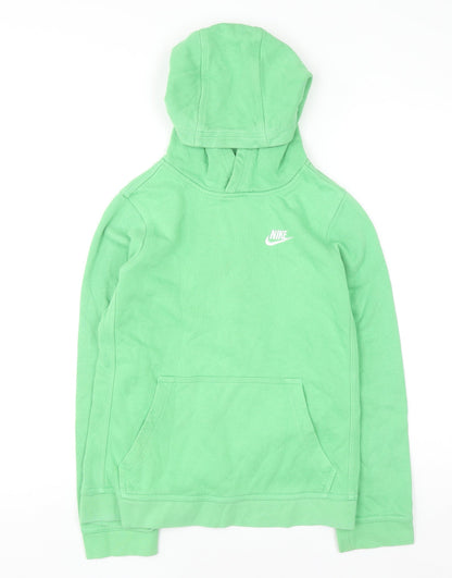Boys UK Size L Nike Green Pullover Hoodie