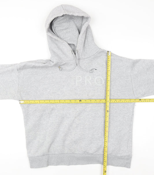 Womens UK Size 14 USA Pro Grey Pullover Hoodie