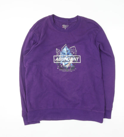 Womens UK Size 12 Baleno Purple Pullover Sweatshirt