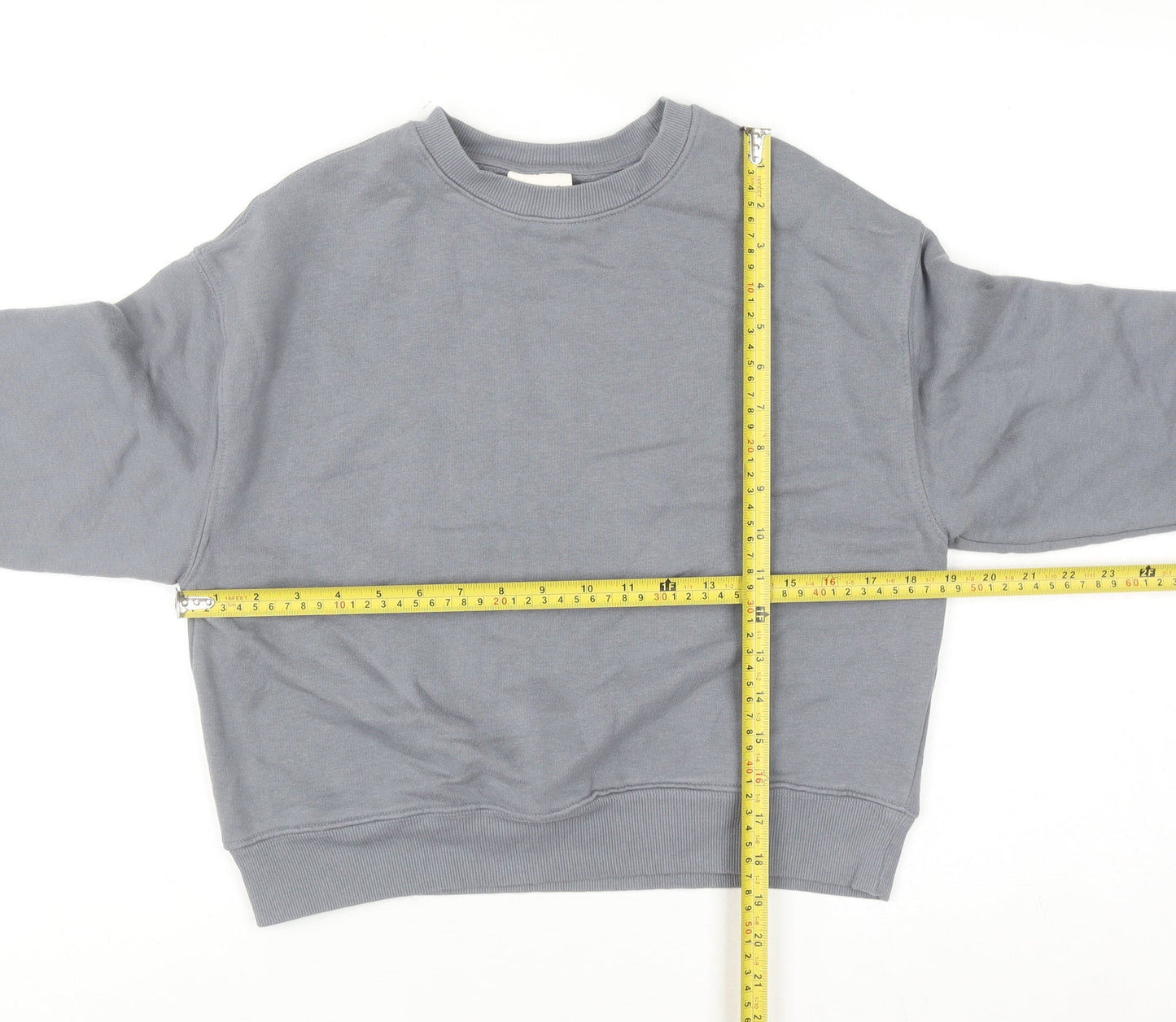 Womens UK Size XS Pull & Bear Grey Pullover Sweatshirt