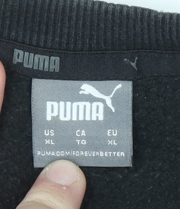 Mens UK Size XL PUMA Black Pullover Sweatshirt