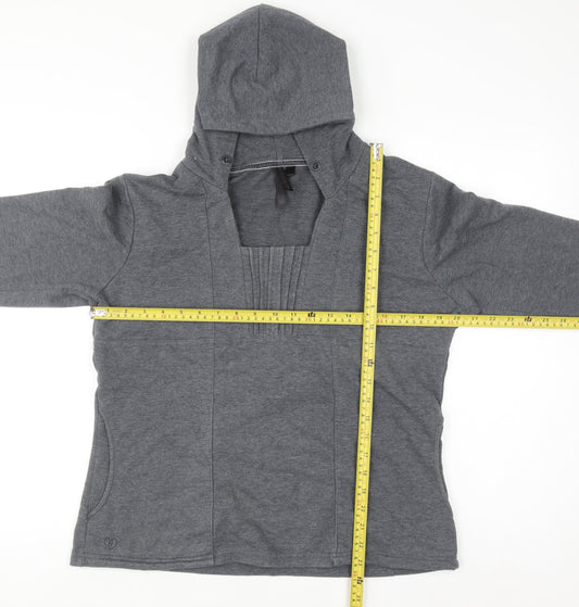 Womens UK Size 14 Golddigga Grey Pullover Hoodie