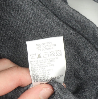 Womens UK Size 14 Golddigga Grey Pullover Hoodie
