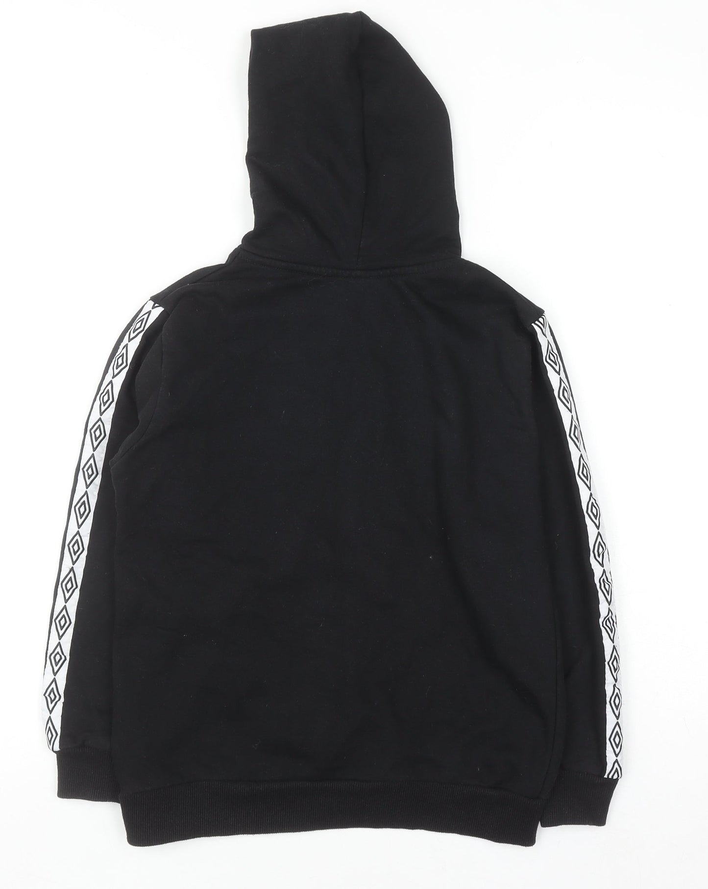Boys UK Size 7-8 Years Umbro Black Pullover Hoodie