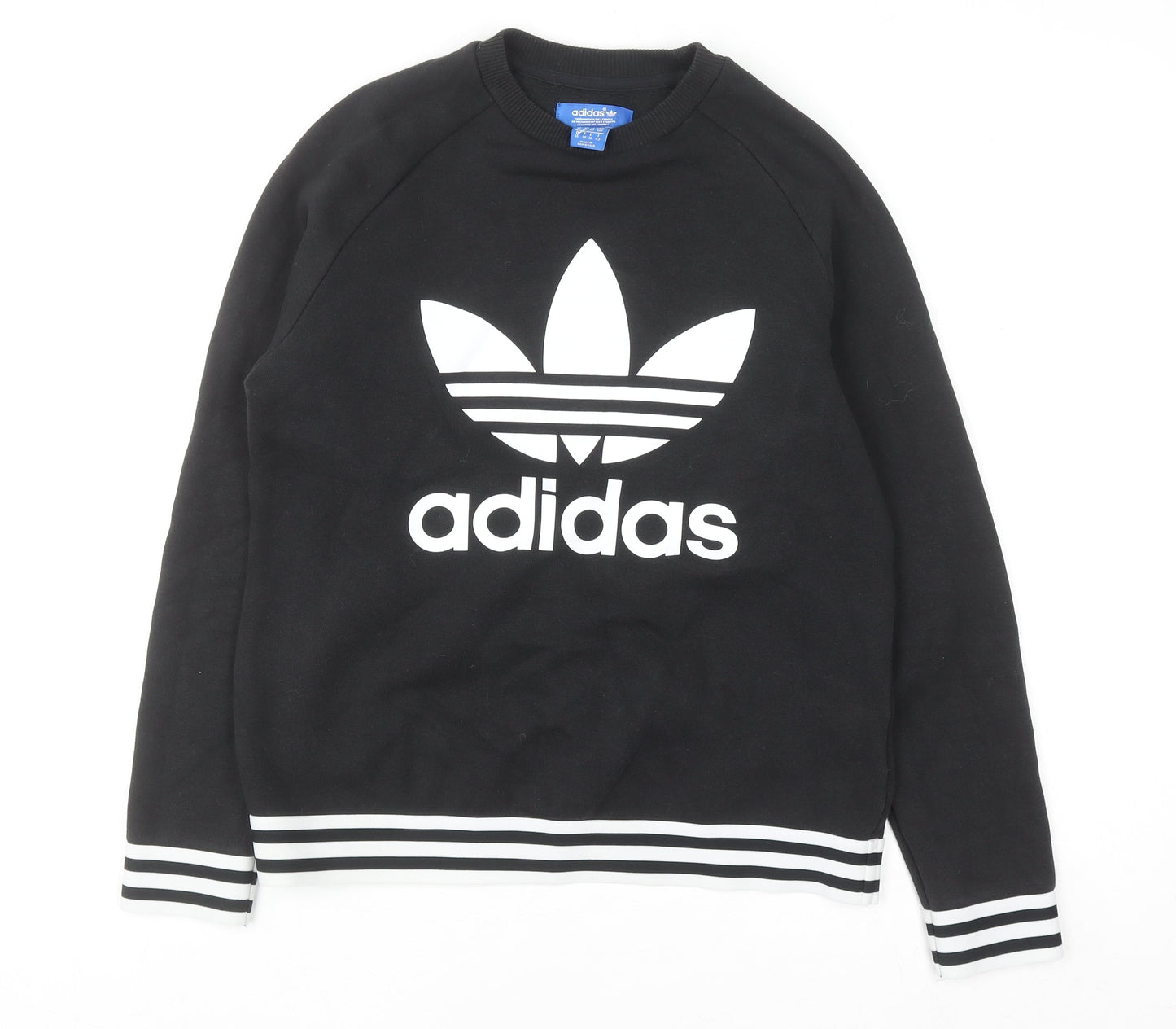 Womens UK Size 10 adidas Black Pullover Sweatshirt