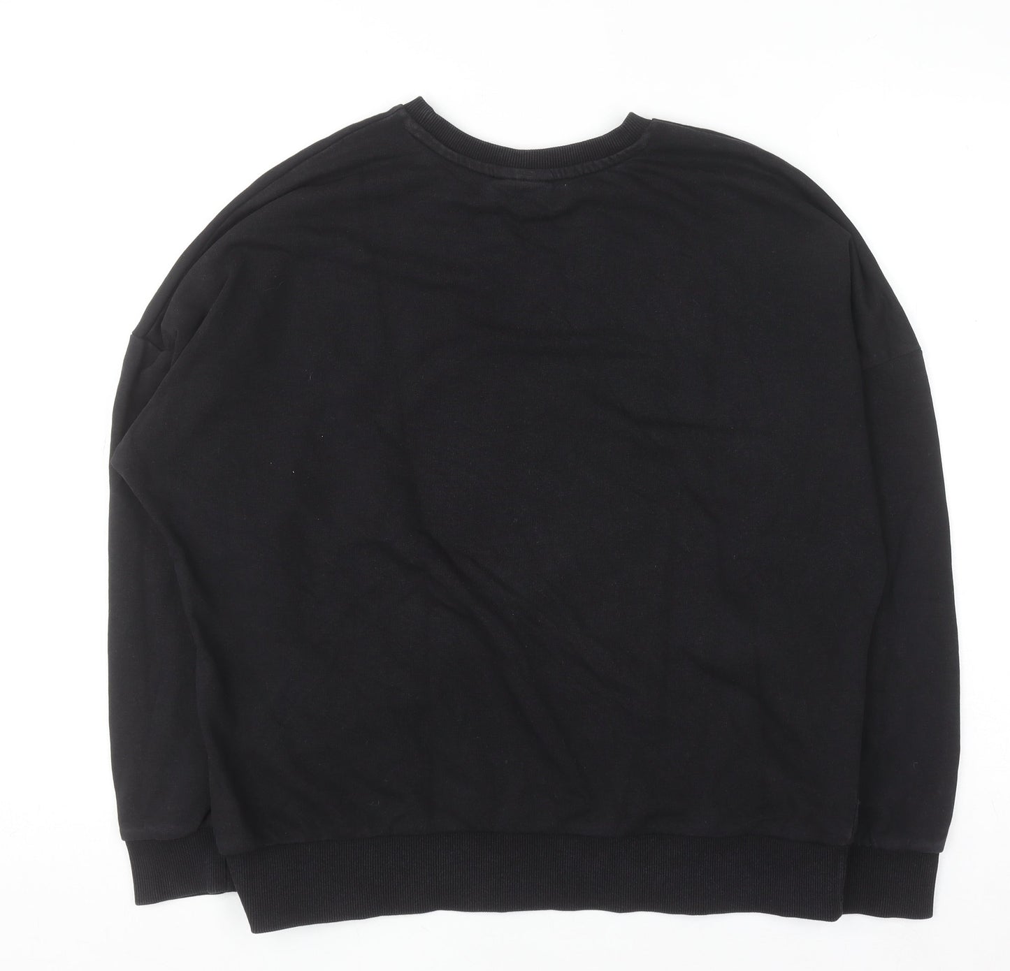 Womens UK Size 12 The Rolling Stones Black Pullover Sweatshirt