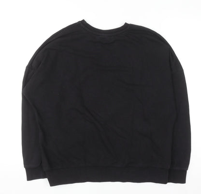 Womens UK Size 12 The Rolling Stones Black Pullover Sweatshirt