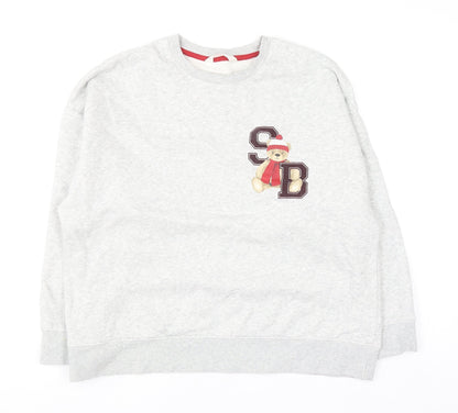 Womens UK Size 12 Marks and Spencer Grey Pullover Sweatshirt
