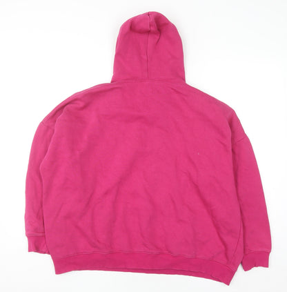 Womens UK Size M Pink Vanilla Pink Pullover Hoodie