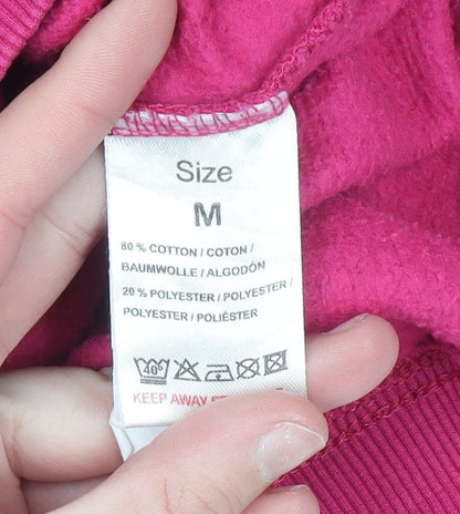 Womens UK Size M Pink Vanilla Pink Pullover Hoodie