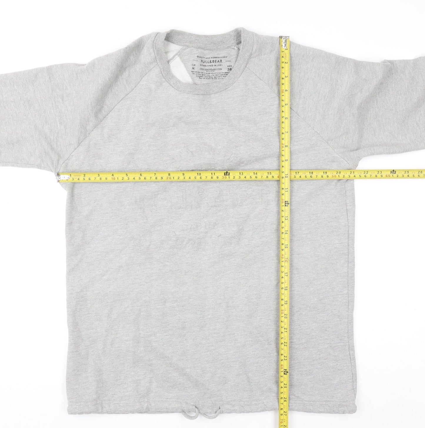 Womens UK Size 12 Pull&Bear Grey Pullover Sweatshirt