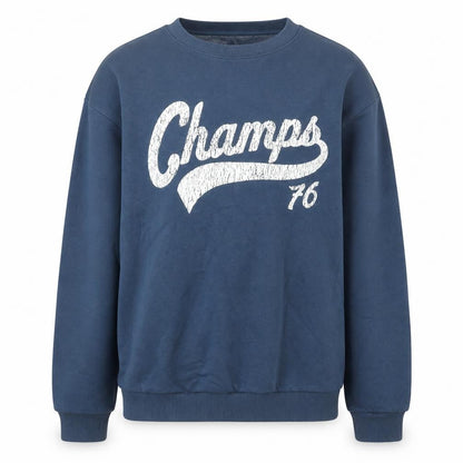 H&M Boys Blue Champs 76 Pullover Sweatshirt 16 Years