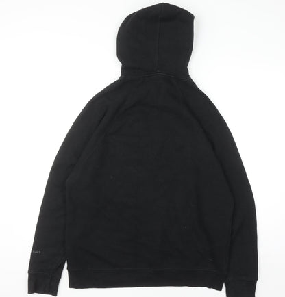 Mens UK Size S EKO Sustainable Essentials Black Pullover Hoodie