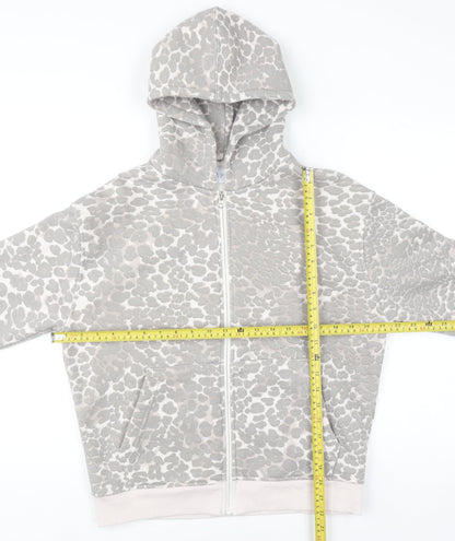 Womens UK Size 8 Miso Grey Full Zip Hoodie