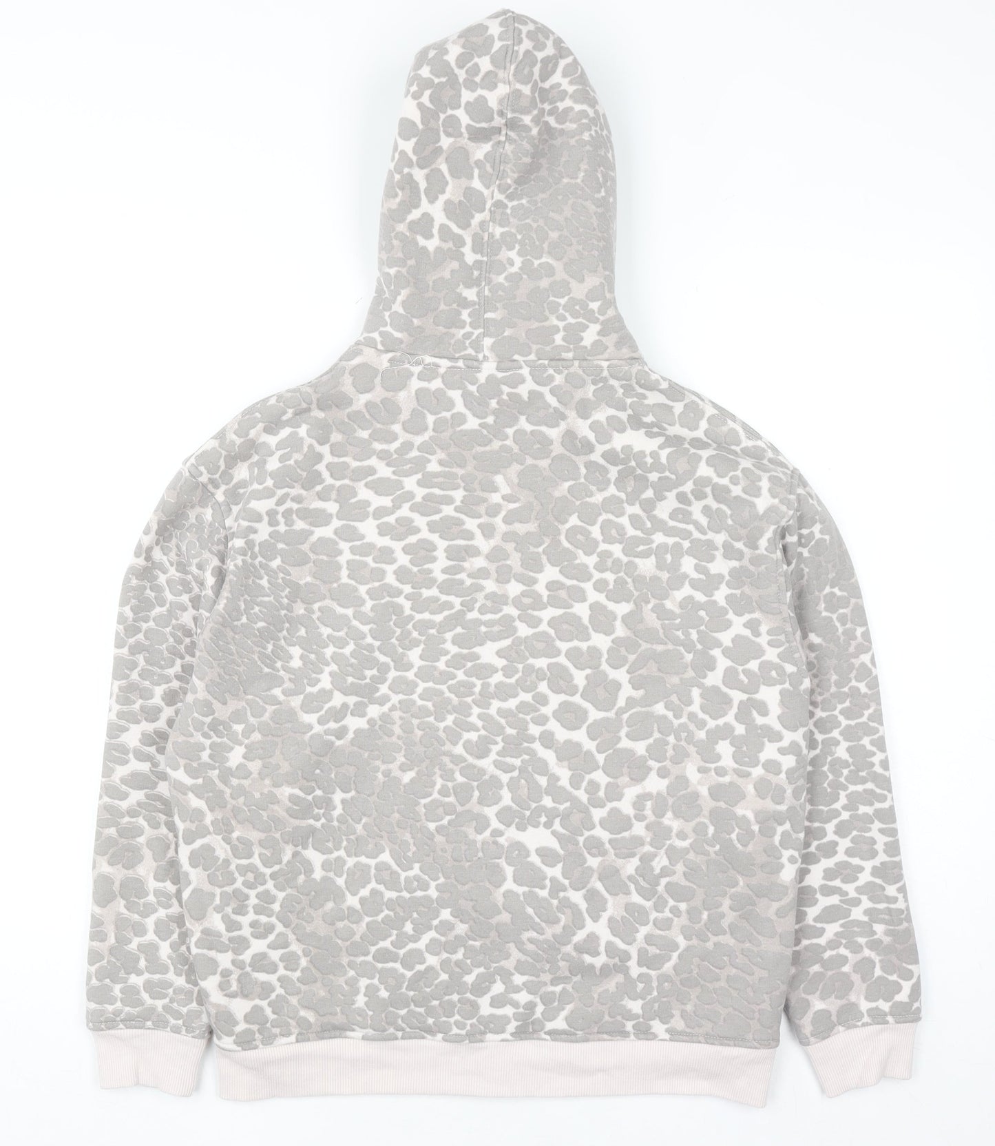 Womens UK Size 8 Miso Grey Full Zip Hoodie