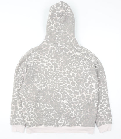 Womens UK Size 8 Miso Grey Full Zip Hoodie