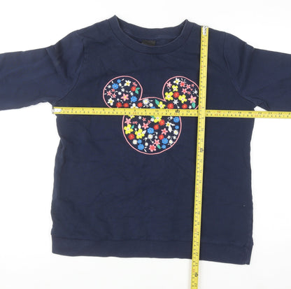Womens UK Size 14 Disney Blue Pullover Sweatshirt