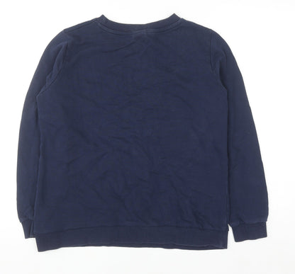 Womens UK Size 14 Disney Blue Pullover Sweatshirt