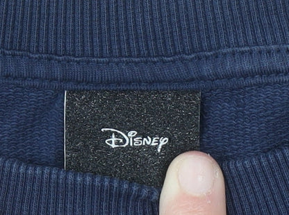 Womens UK Size 14 Disney Blue Pullover Sweatshirt