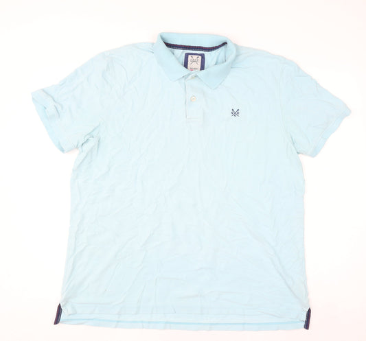 Crew Clothing Co. Men's Blue 2XL Cotton Polo Shirt