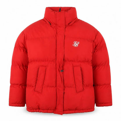 Womens UK Size 8 SikSilk Red Puffer Jacket