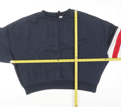 Womens UK Size S H&M Blue Pullover Sweatshirt