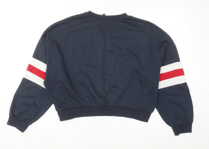 Womens UK Size S H&M Blue Pullover Sweatshirt